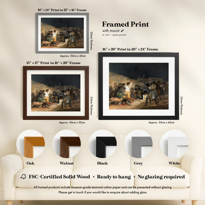 The image is a framed print of a painting, with various sizes and frames available for purchase.
