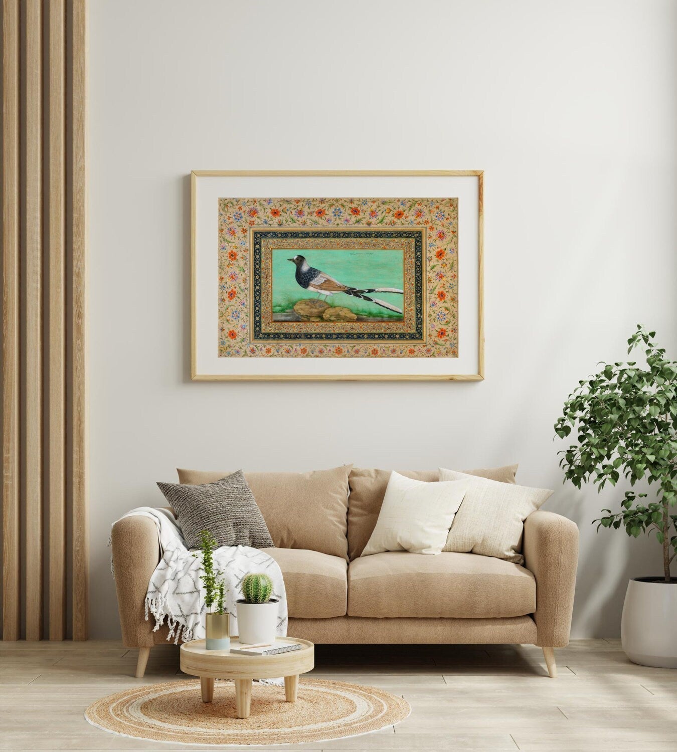 A Spotted Forktail (Traditional Persian Miniature Art) (Giclée Art Print) - Pathos Studio - Marketplace Listings