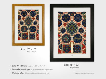 ALBERT RACINET - Arabic Pattern from 'L'ornement Polychrome' - Pathos Studio - Art Prints