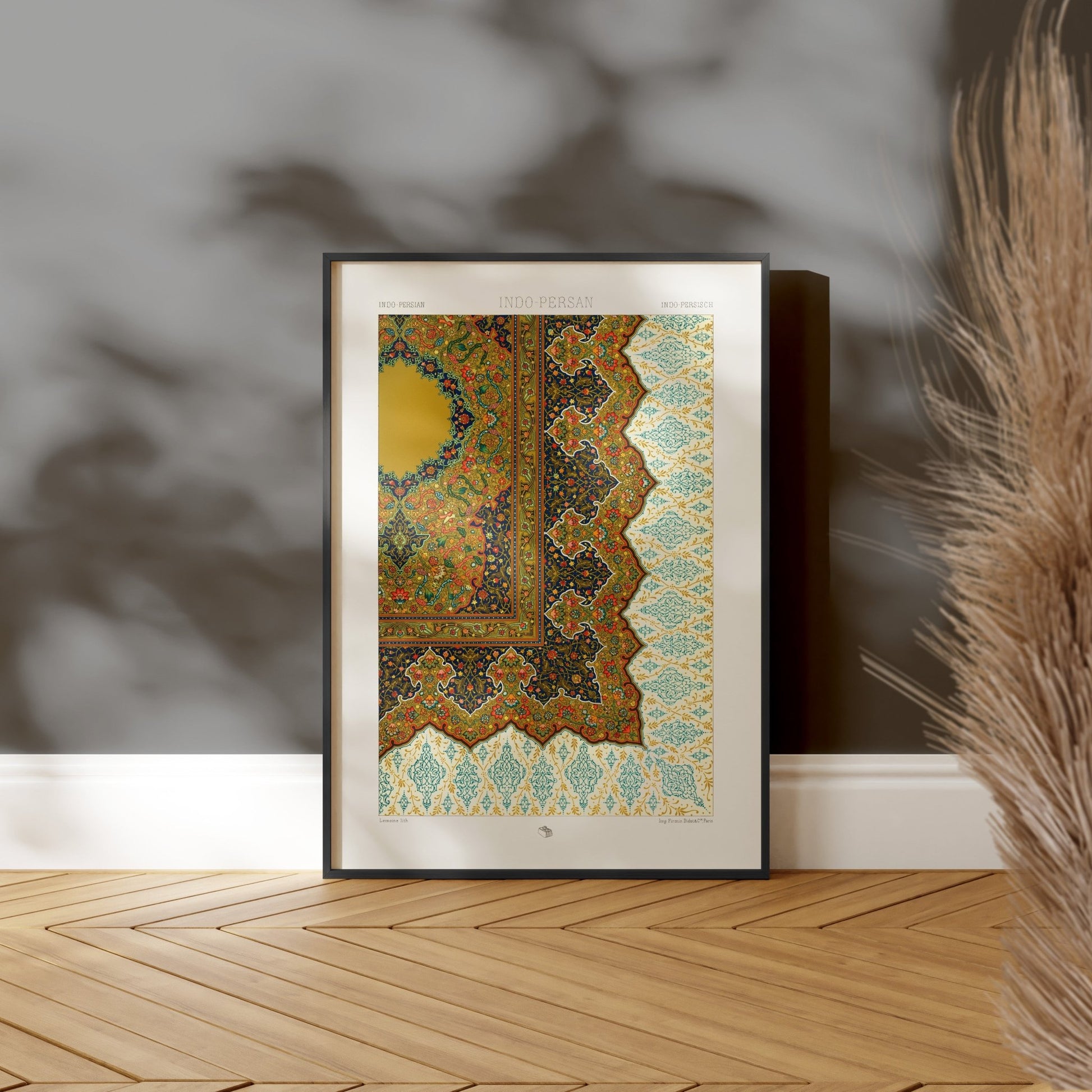 ALBERT RACINET - Indo Persian Pattern from 'L'ornement Polychrome' - Pathos Studio - Art Prints