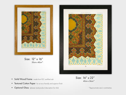 ALBERT RACINET - Indo Persian Pattern from 'L'ornement Polychrome' - Pathos Studio - Art Prints