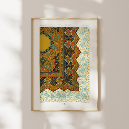 ALBERT RACINET - Indo Persian Pattern from 'L'ornement Polychrome' - Pathos Studio - Art Prints