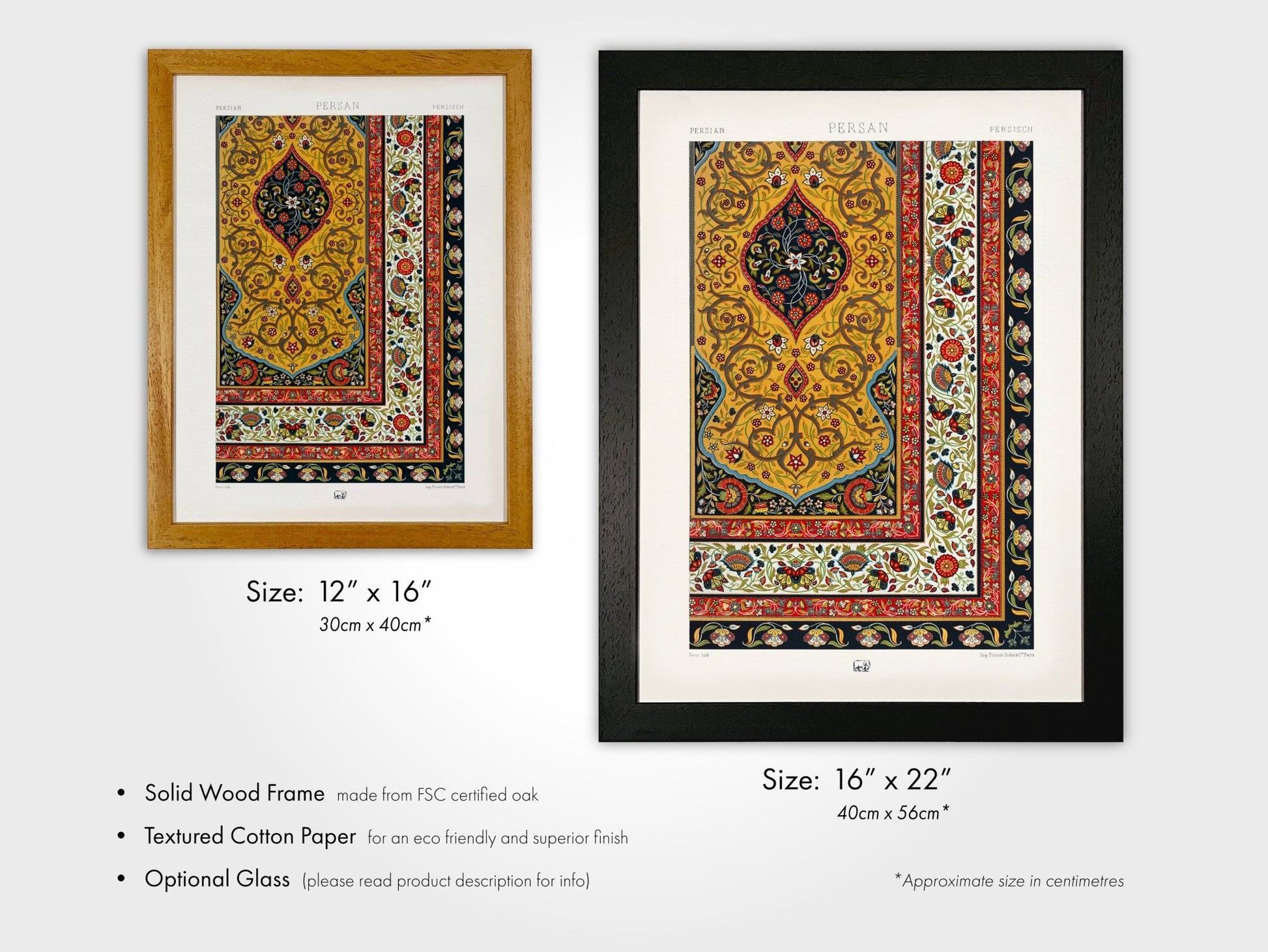 ALBERT RACINET - Persian Pattern from 'L'ornement Polychrome' - Pathos Studio - Art Prints