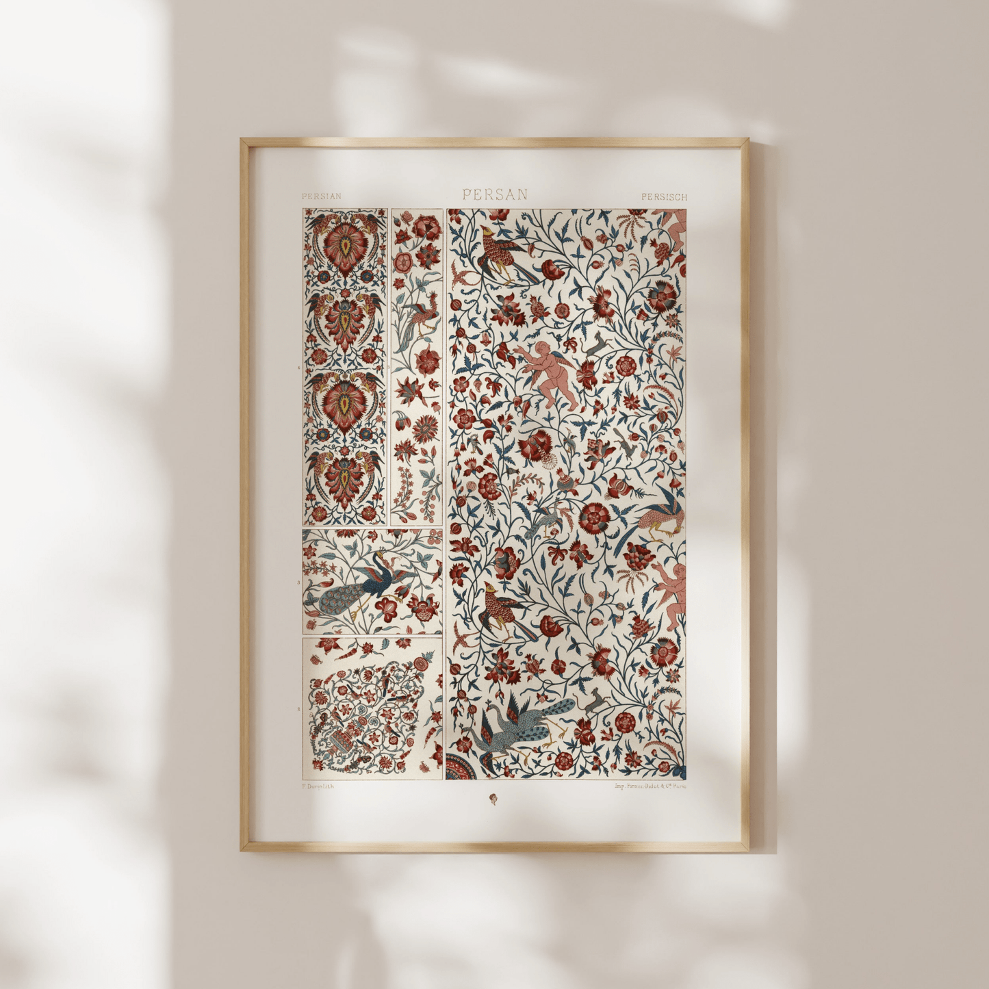 ALBERT RACINET - Persian Pattern from 'L'ornement Polychrome' - Pathos Studio - Art Prints