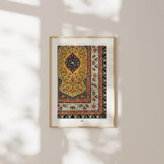 ALBERT RACINET - Persian Pattern Lithograph from 'L'ornement Polychrome' - Pathos Studio - Art Prints