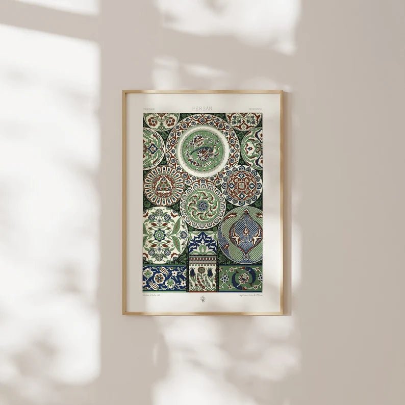 ALBERT RACINET - Persian Pattern Lithograph from 'L'ornement Polychrome' - Pathos Studio - Art Prints