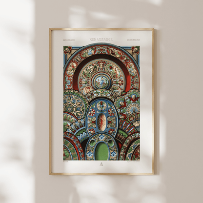 ALBERT RACINET - Renaissance Pattern from 'L'ornement Polychrome' - Pathos Studio - Art Prints