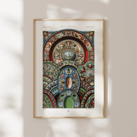 ALBERT RACINET - Renaissance Pattern from 'L'ornement Polychrome' - Pathos Studio - Art Prints