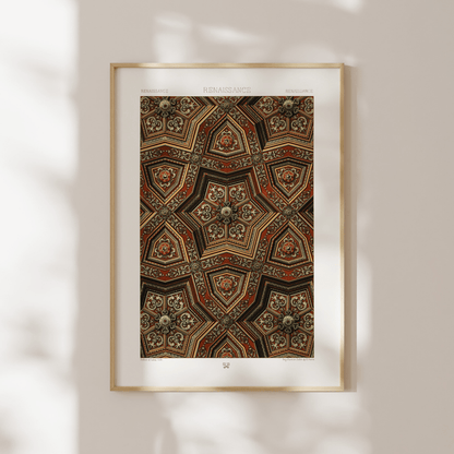 ALBERT RACINET - Renaissance Pattern from 'L'ornement Polychrome' - Pathos Studio - Art Prints