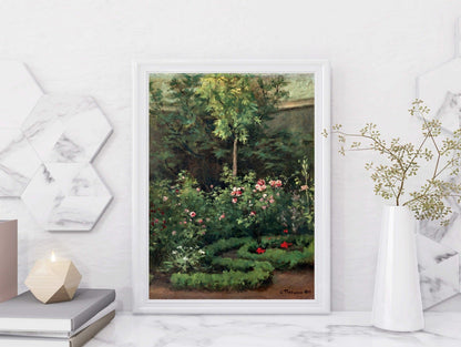 CAMILLE PISSARRO - A Rose Garden (Giclée Art Print) - Pathos Studio - Marketplace Listings