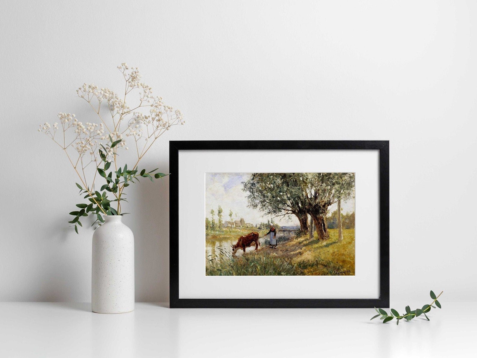 CAMILLE PISSARRO - Countryside Near Grez - sur - Loing (Giclée Art Print) - Pathos Studio - Marketplace Listings