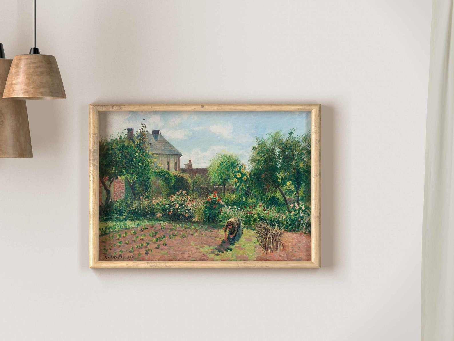 CAMILLE PISSARRO - The Artist’s Garden at Eragny (Giclée Art Print) - Pathos Studio - Marketplace Listings