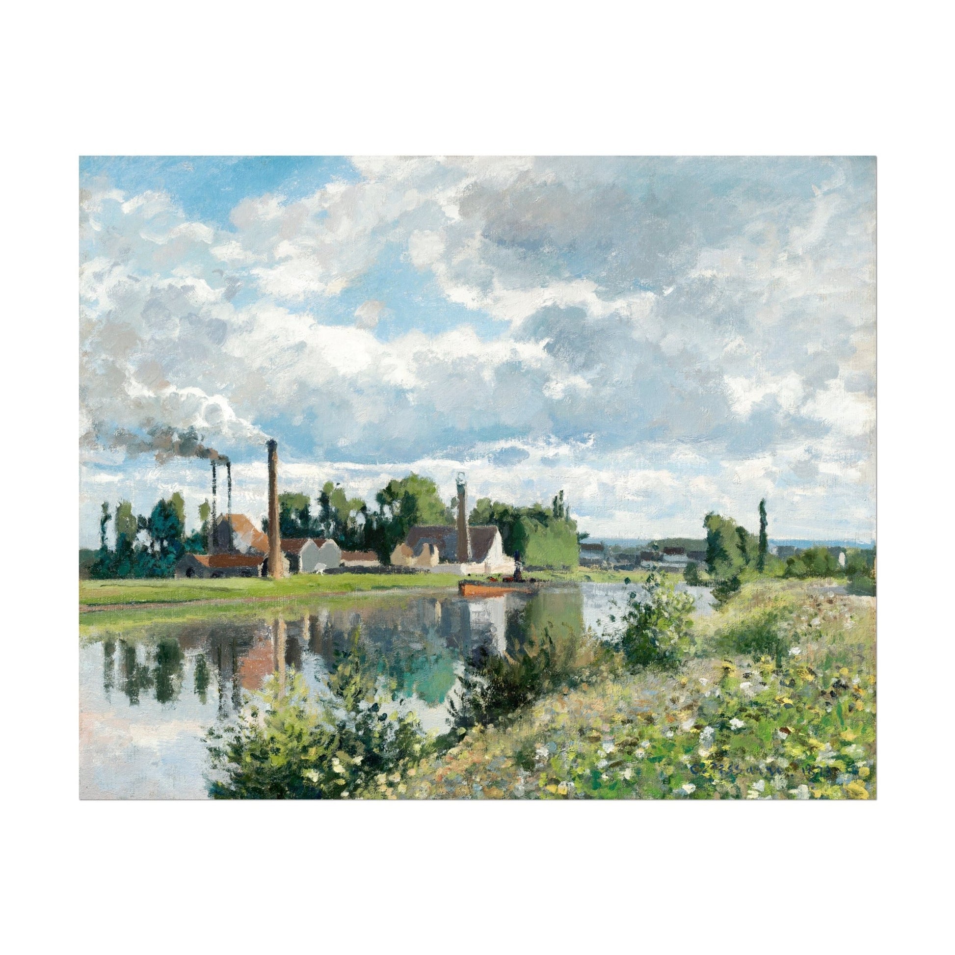 CAMILLE PISSARRO - The River Oise Near Pontoise (Giclée Art Print) - Pathos Studio - Marketplace Listings