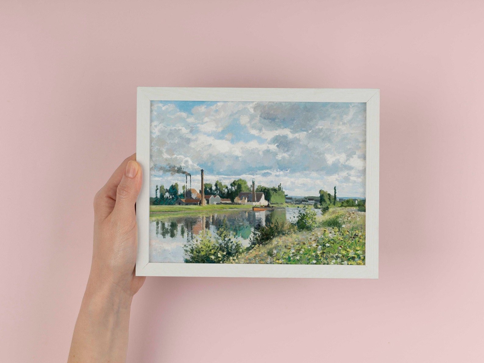 CAMILLE PISSARRO - The River Oise Near Pontoise (Giclée Art Print) - Pathos Studio - Marketplace Listings