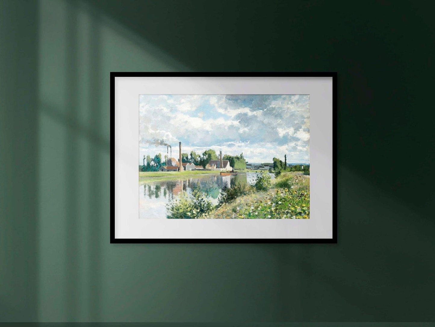 CAMILLE PISSARRO - The River Oise Near Pontoise (Giclée Art Print) - Pathos Studio - Marketplace Listings