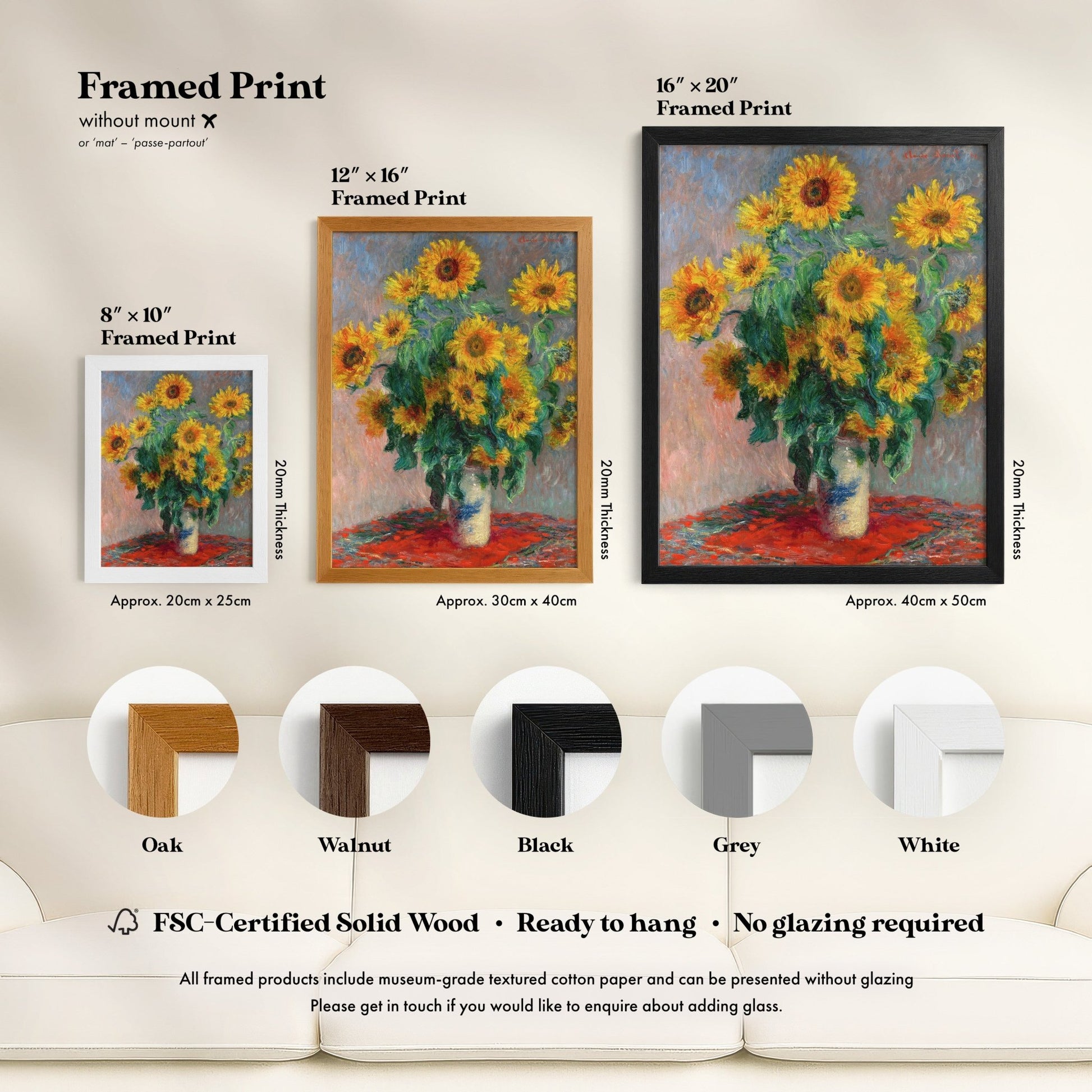 Claude Monet - Bouquet Of Sunflowers | Art Prints | Pathos Studio