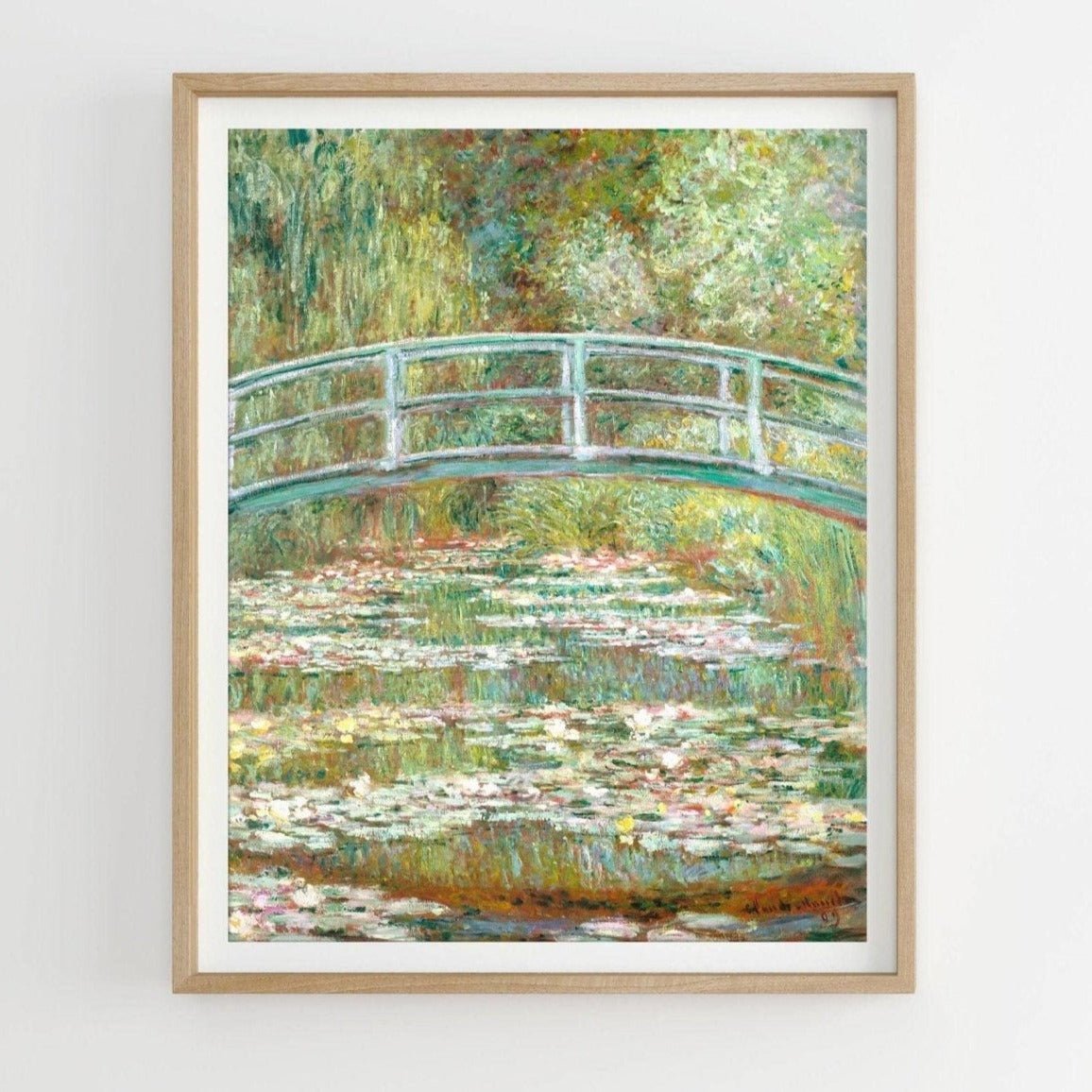 CLAUDE MONET - Bridge Over A Pond of Water Lilies (Giclée Art Print) - Pathos Studio - Marketplace Listings