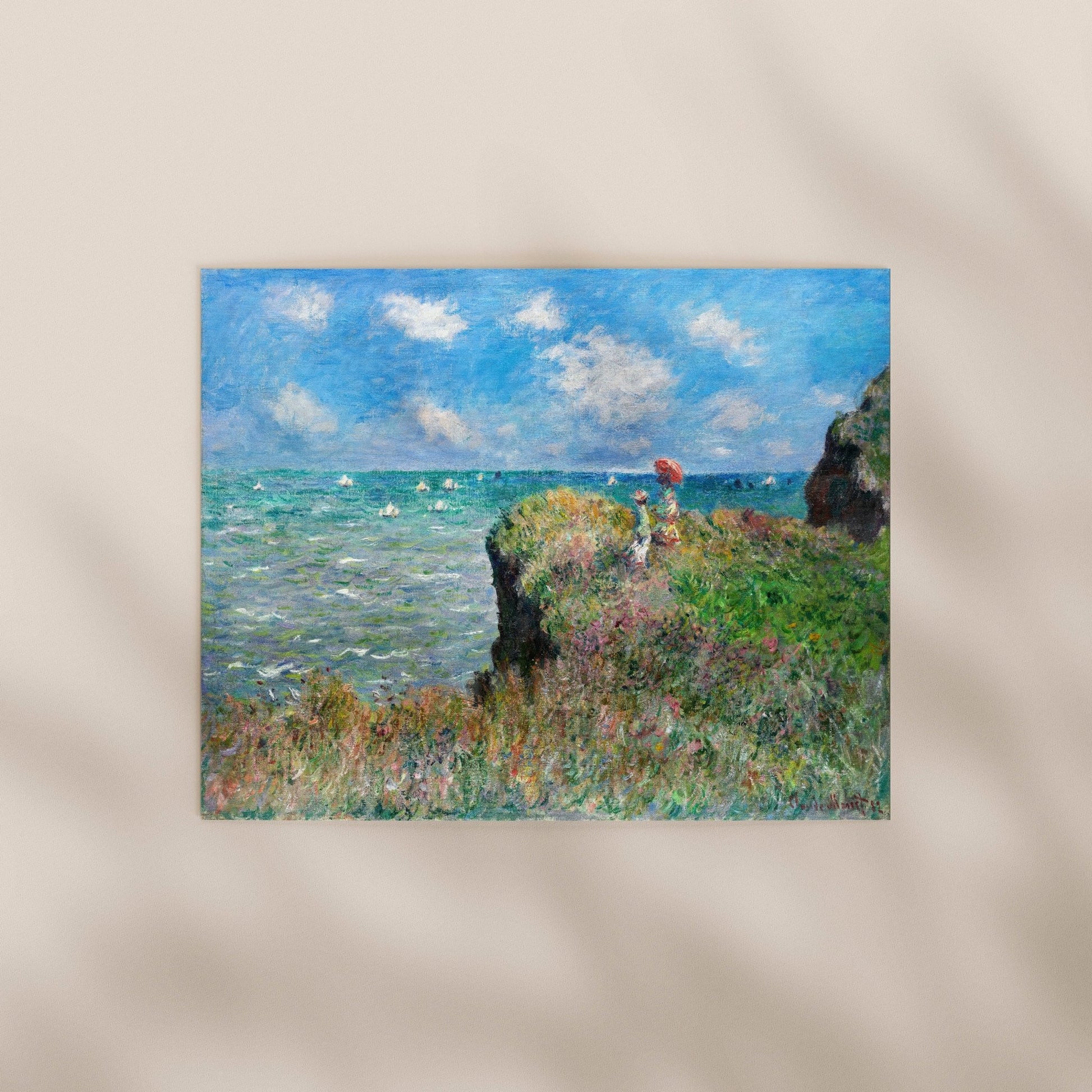 Claude Monet - Cliff Walk at Pourville | Art Prints | Pathos Studio
