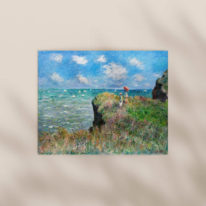 Claude Monet - Cliff Walk at Pourville | Art Prints | Pathos Studio
