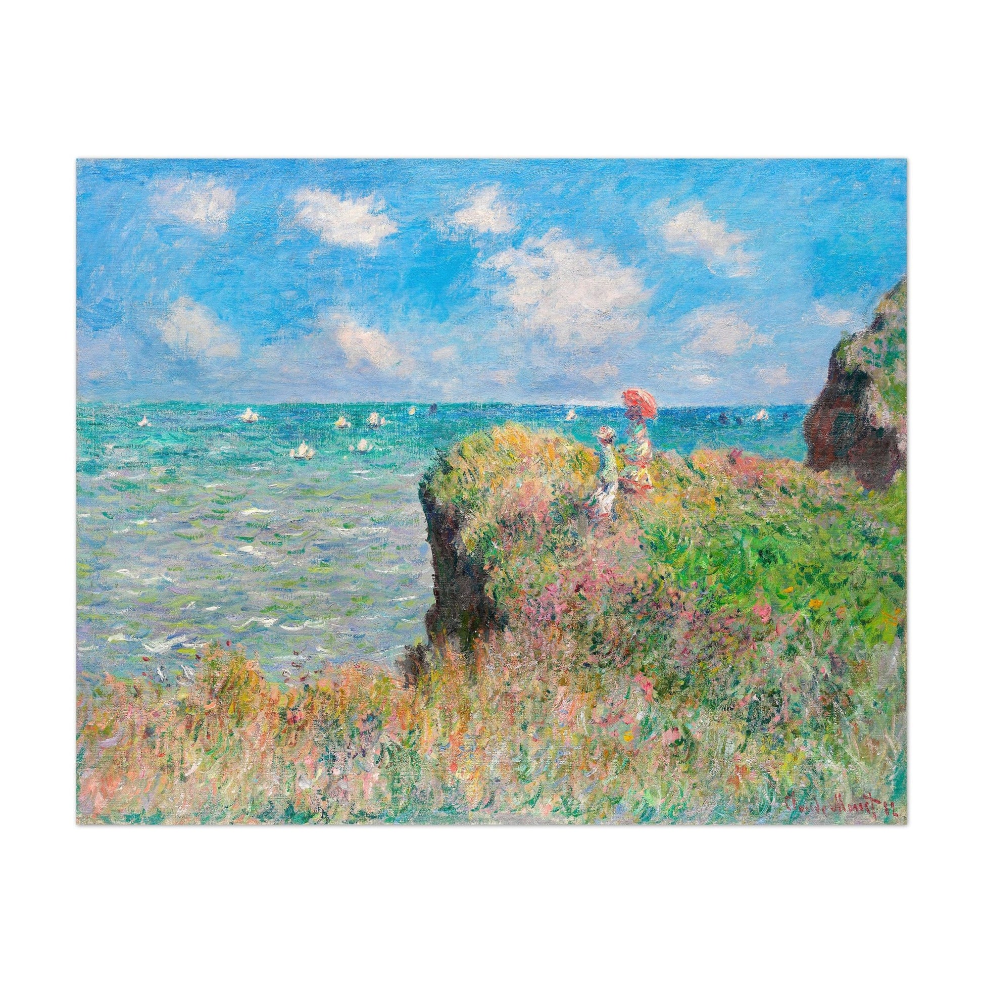 CLAUDE MONET - Cliff Walk at Pourville (Giclée Art Print) - Pathos Studio - Marketplace Listings