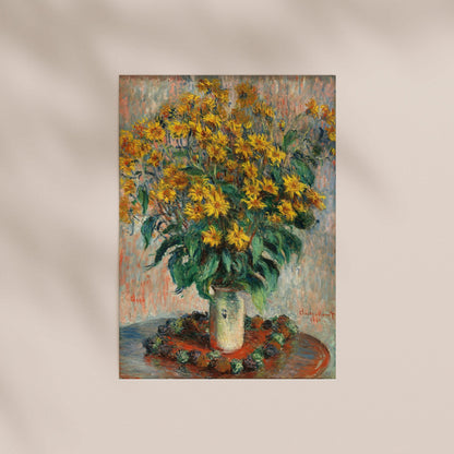 Claude Monet - Jerusalem Artichoke Flowers | Art Prints | Pathos Studio