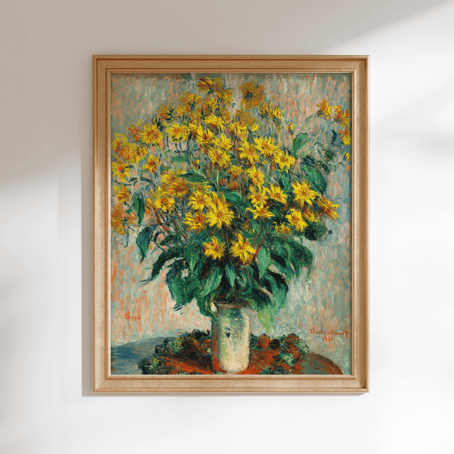 CLAUDE MONET - Jerusalem Artichoke Flowers - Pathos Studio - Art Prints