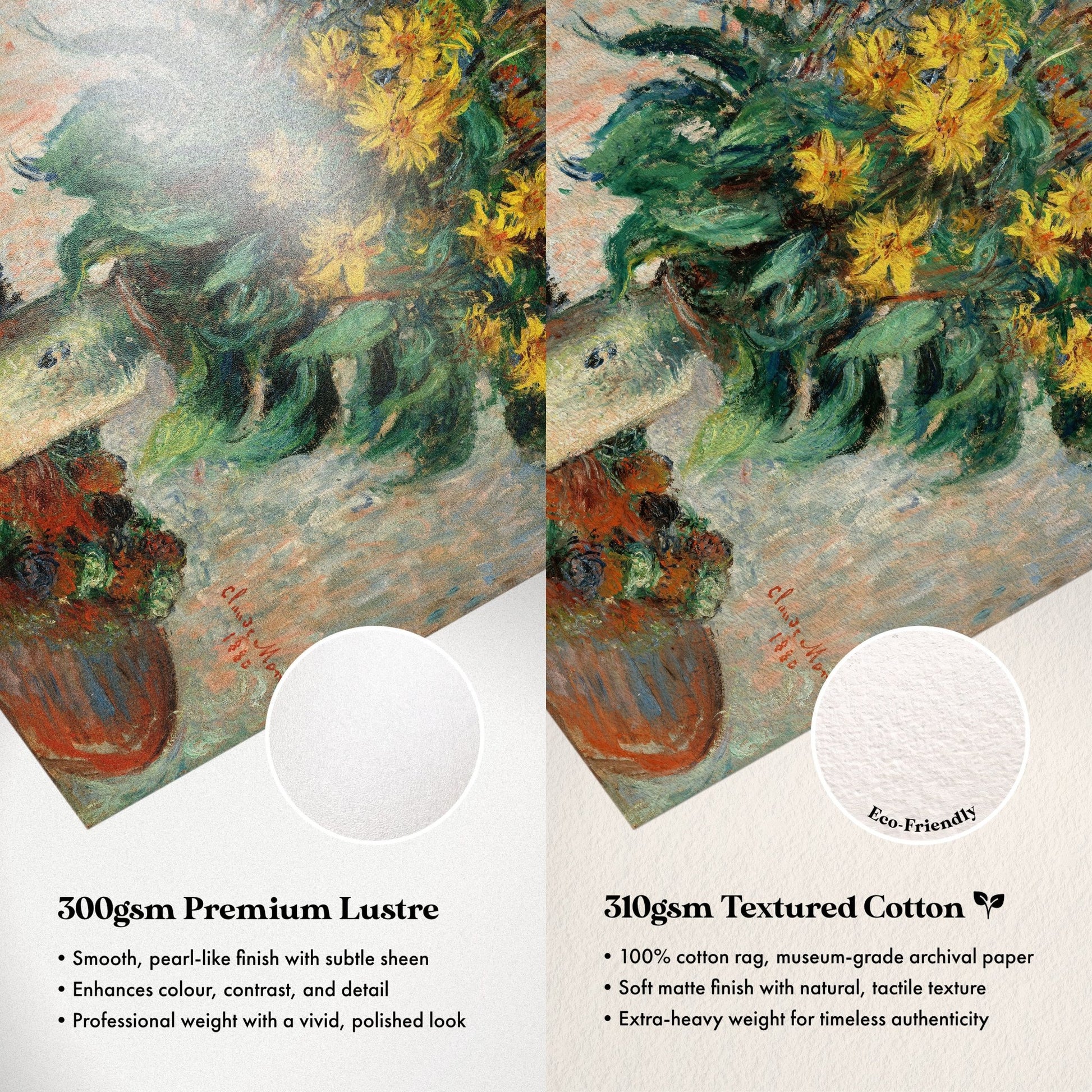 Claude Monet - Jerusalem Artichoke Flowers | Art Prints | Pathos Studio