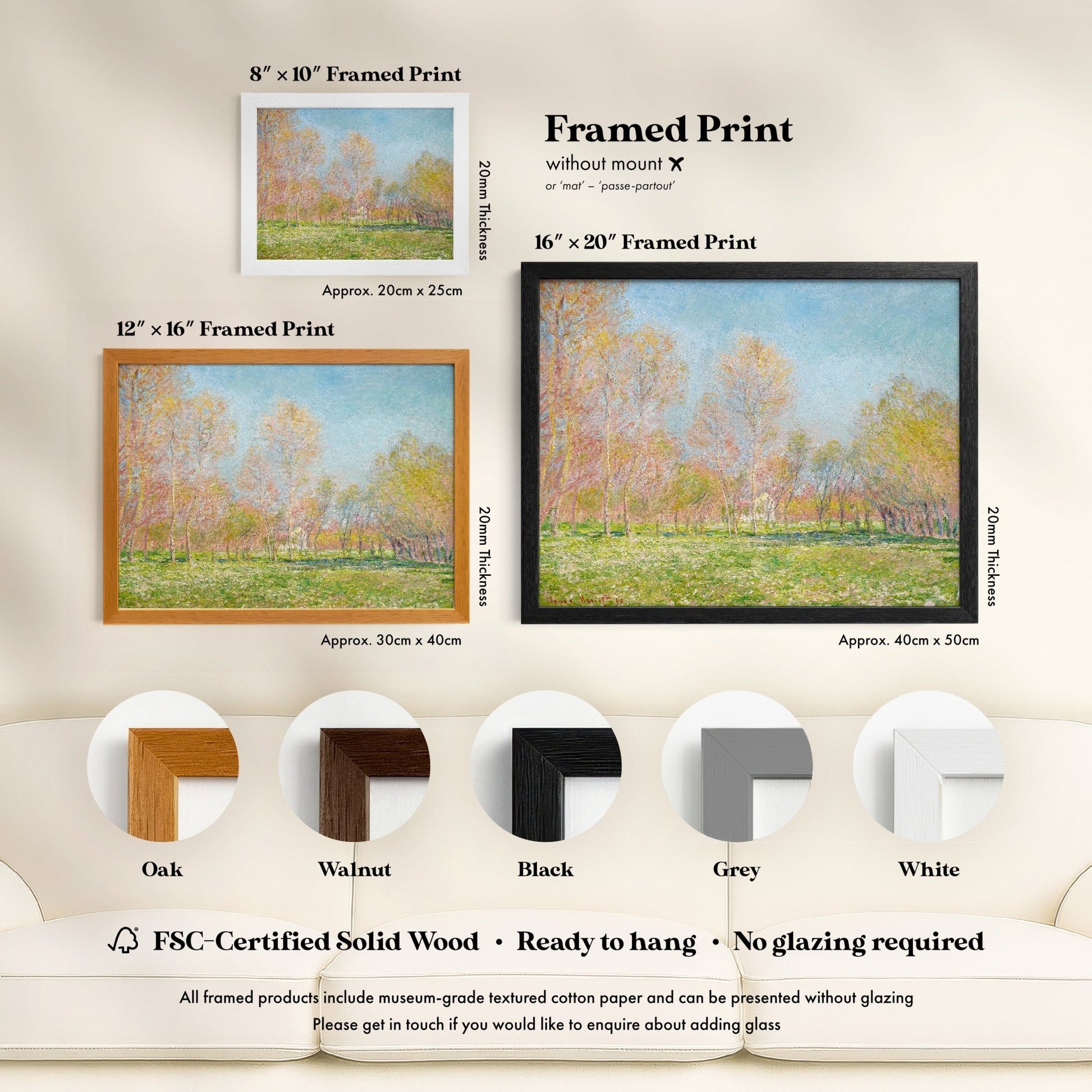Claude Monet - Spring In Giverny | Art Prints | Pathos Studio