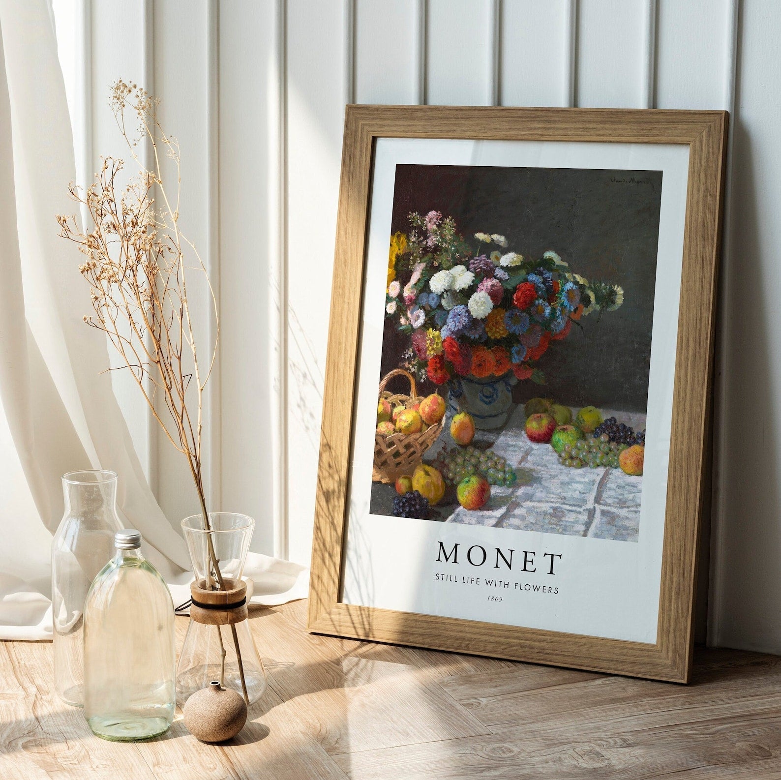 CLAUDE MONET - Still Life With Flowers (Poster Style) - Pathos Studio - Art Prints