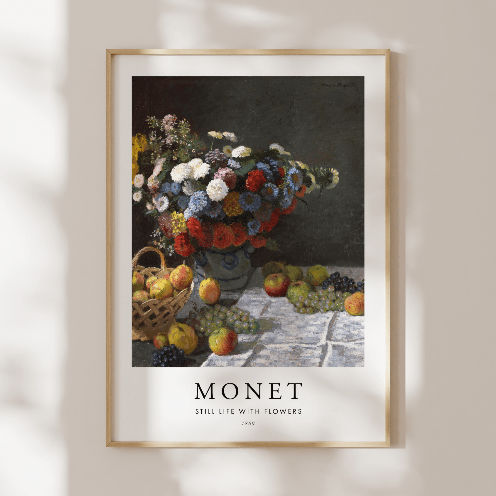 CLAUDE MONET - Still Life With Flowers (Poster Style) - Pathos Studio - Art Prints