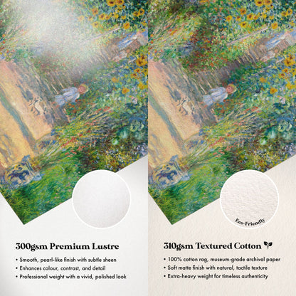 Claude Monet - The Artist's Garden at Vétheuil | Art Prints | Pathos Studio