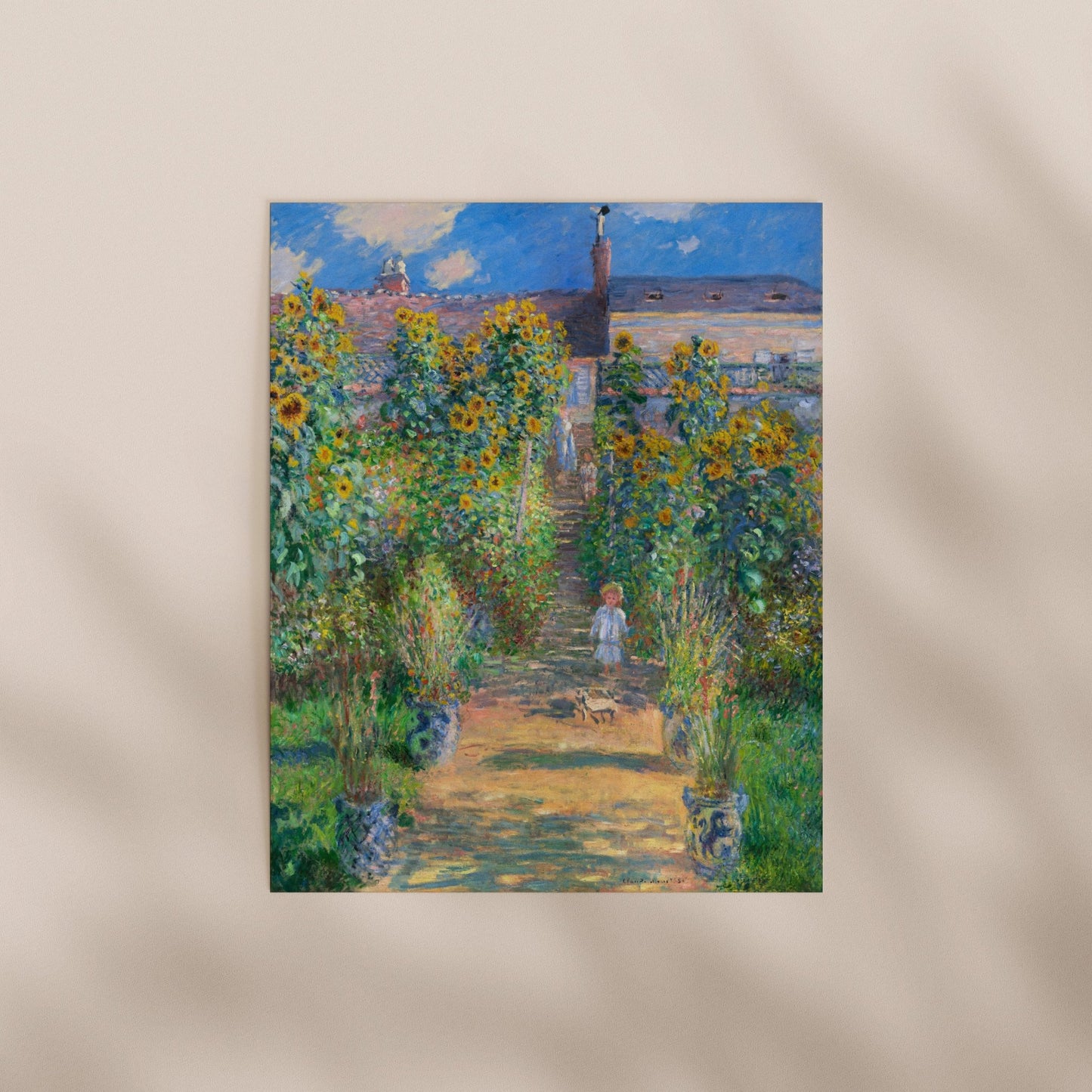 Claude Monet - The Artist's Garden at Vétheuil | Art Prints | Pathos Studio