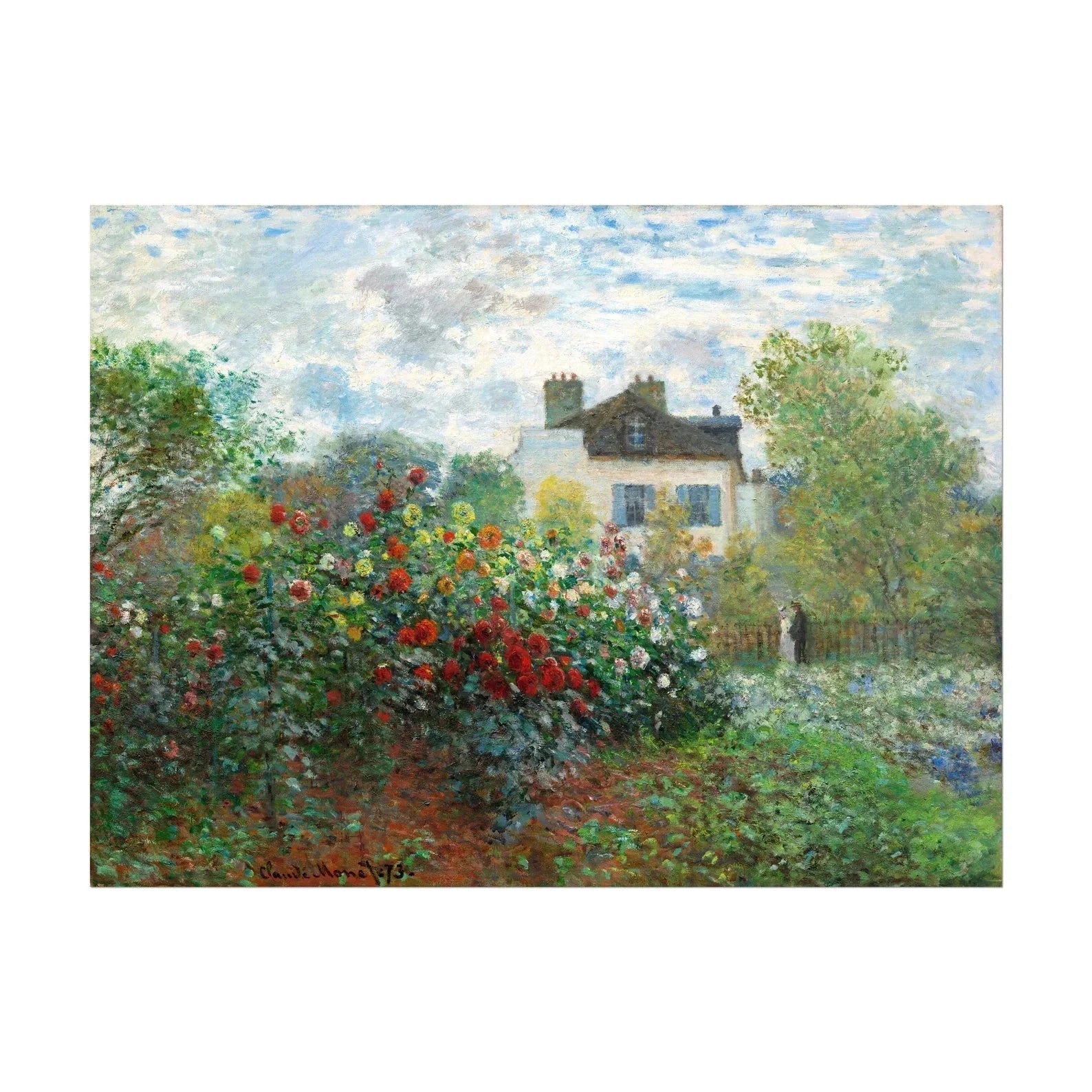 CLAUDE MONET - The Artist's Garden in Argenteuil - Pathos Studio - Art Prints