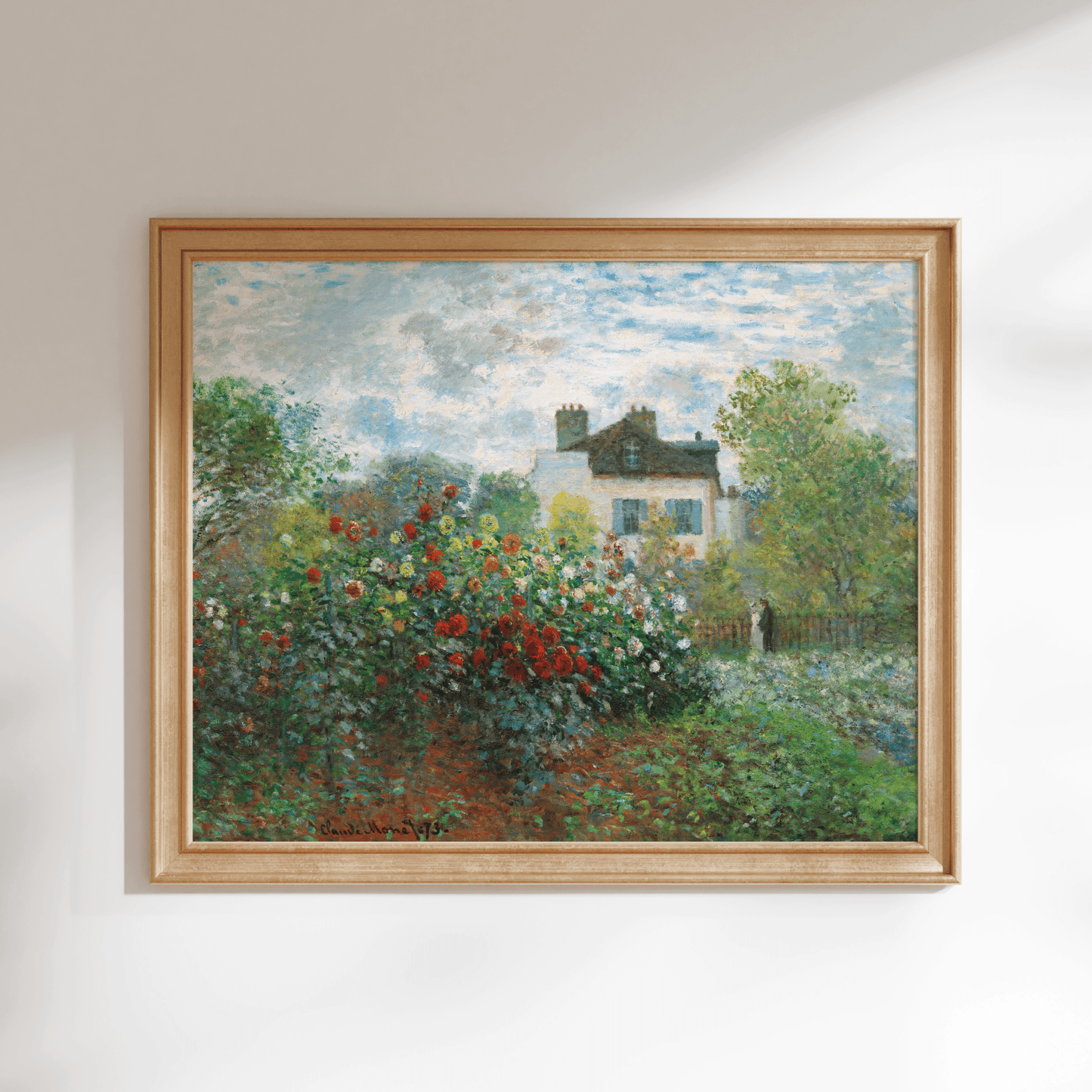 CLAUDE MONET - The Artist's Garden in Argenteuil - Pathos Studio - Art Prints