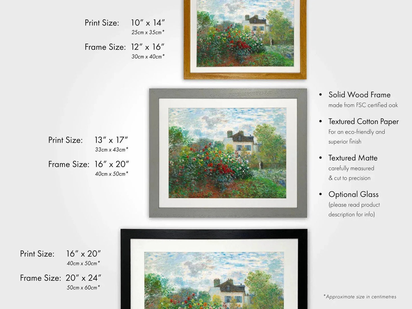 CLAUDE MONET - The Artist's Garden in Argenteuil - Pathos Studio - Art Prints