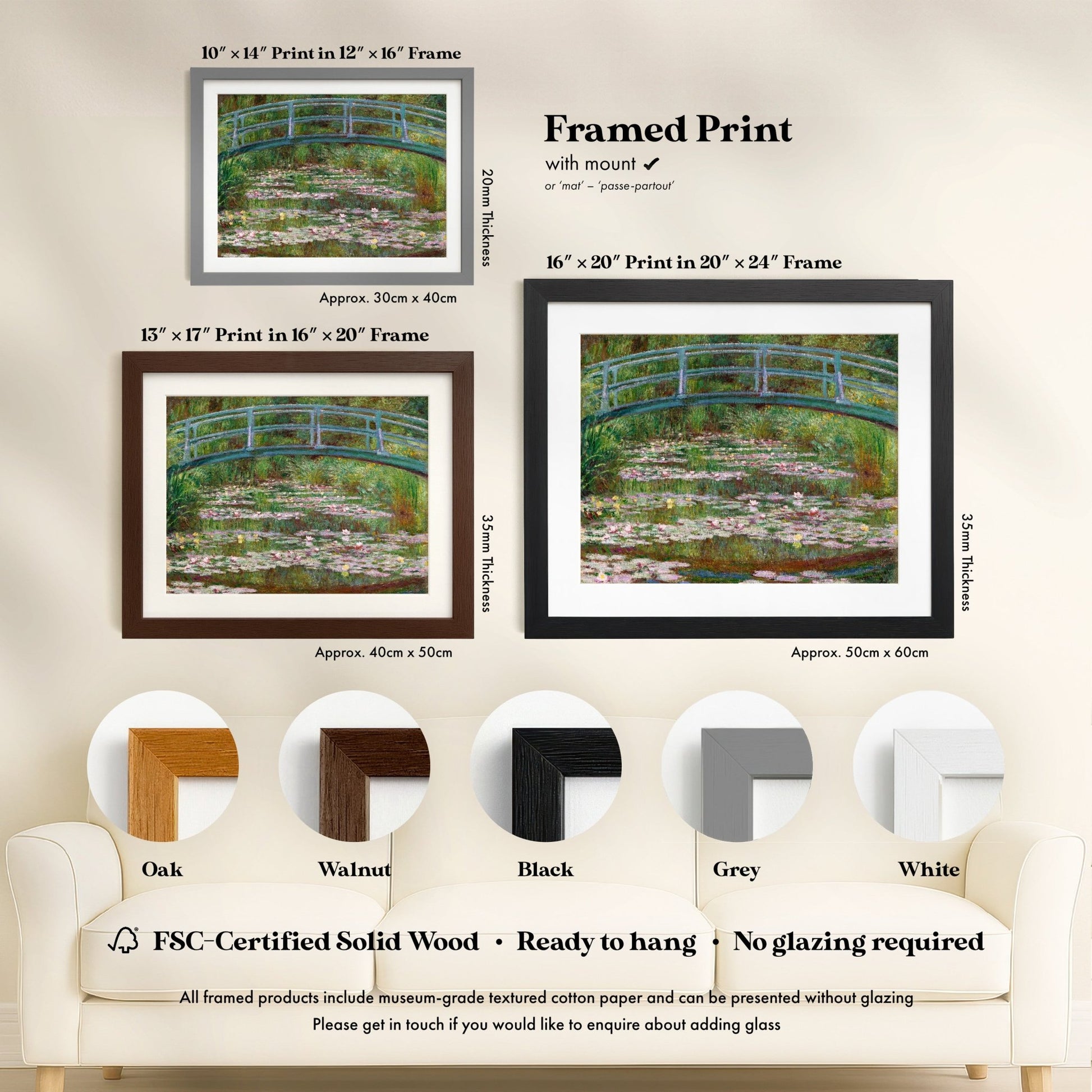 Claude Monet - The Japanese Footbridge | Art Prints | Pathos Studio