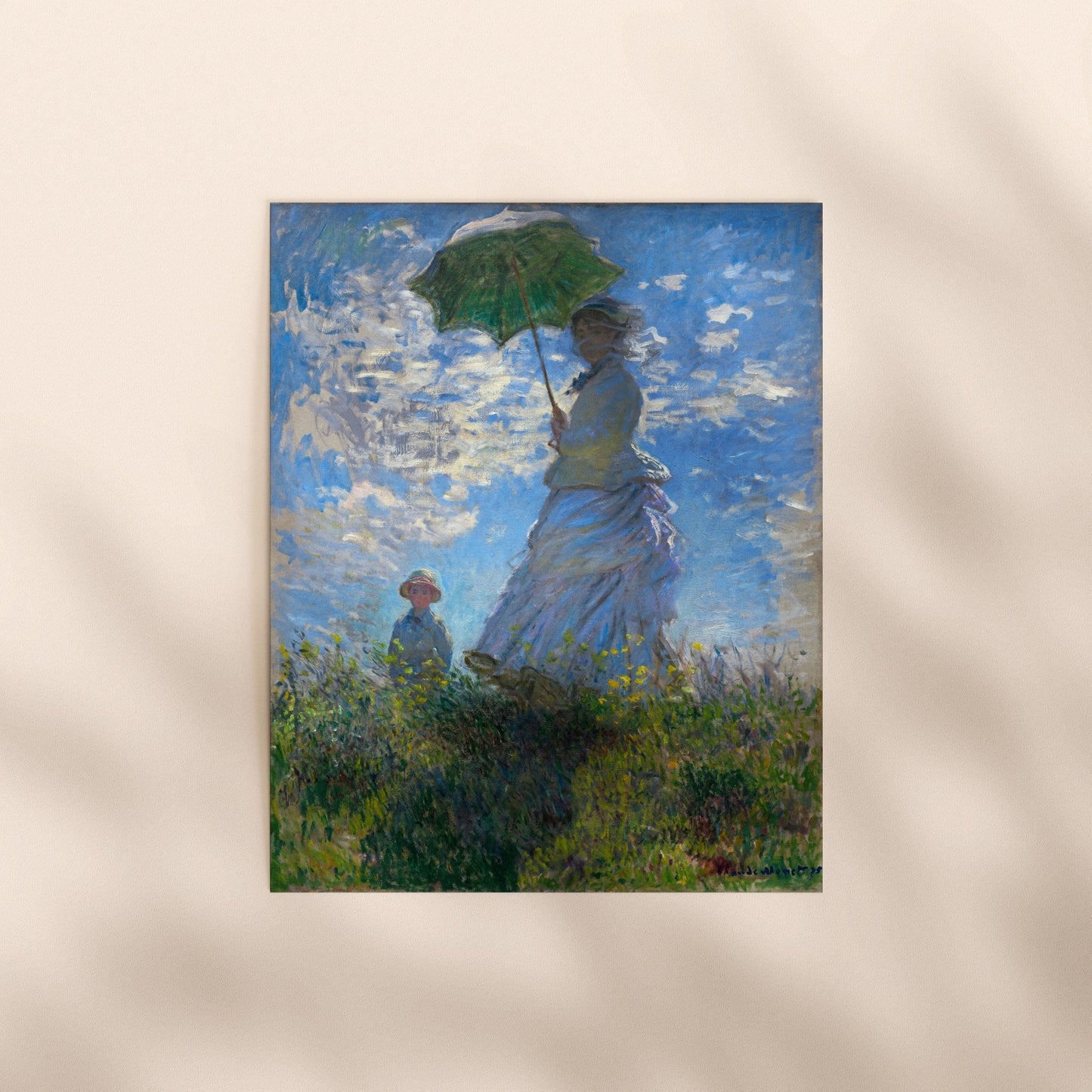 Claude Monet - Woman With Parasol - Madame Monet & Her Son | Art Prints | Pathos Studio