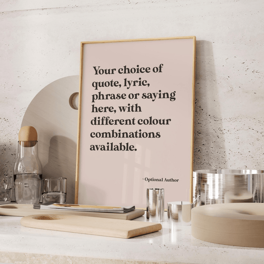 Custom Quote Print - Pathos Studio - Art Prints