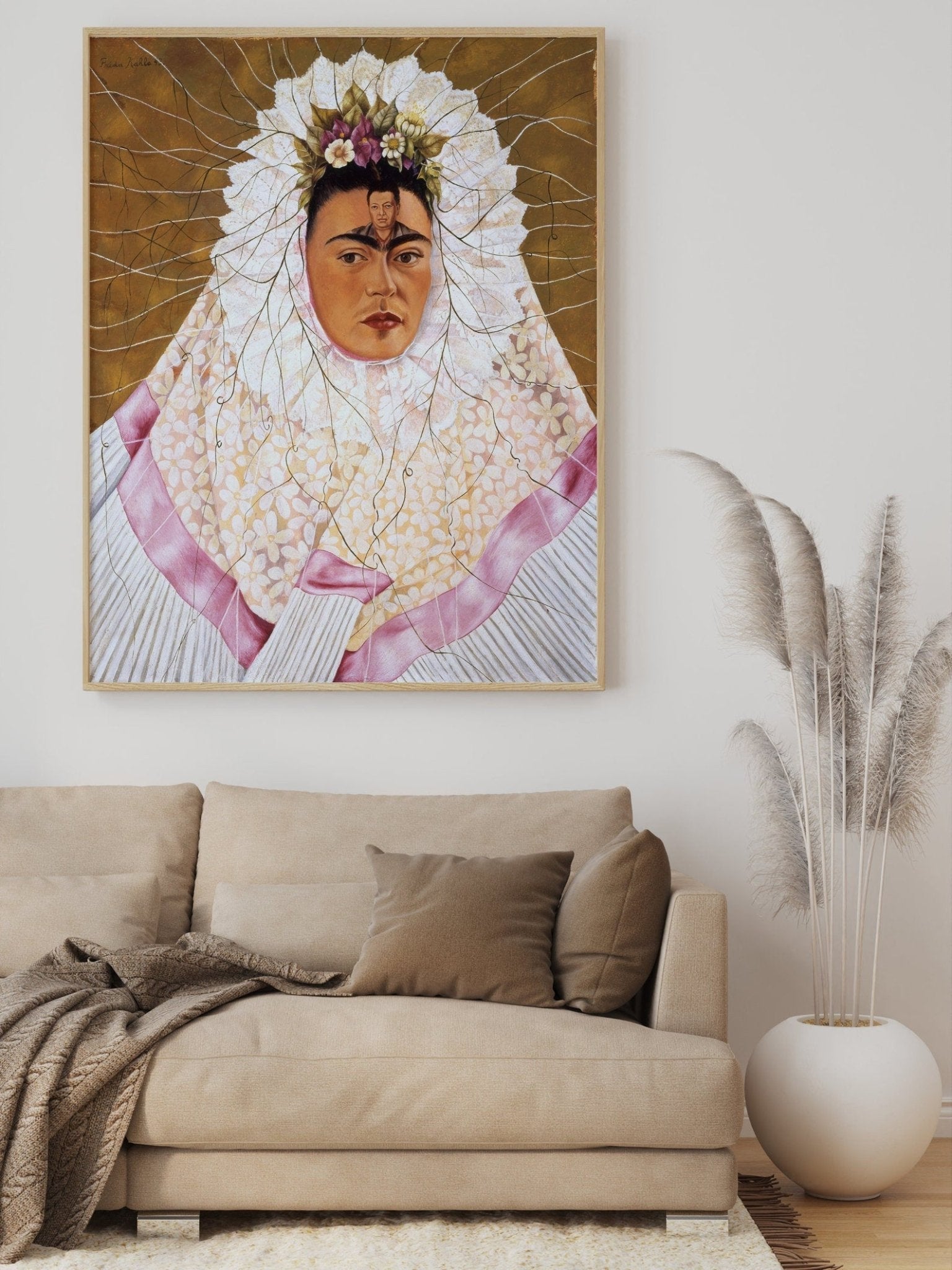 FRIDA KAHLO - Diego On My Mind (Self - Portrait as Tehuana) (Giclée Art Print) - Pathos Studio - Marketplace Listings