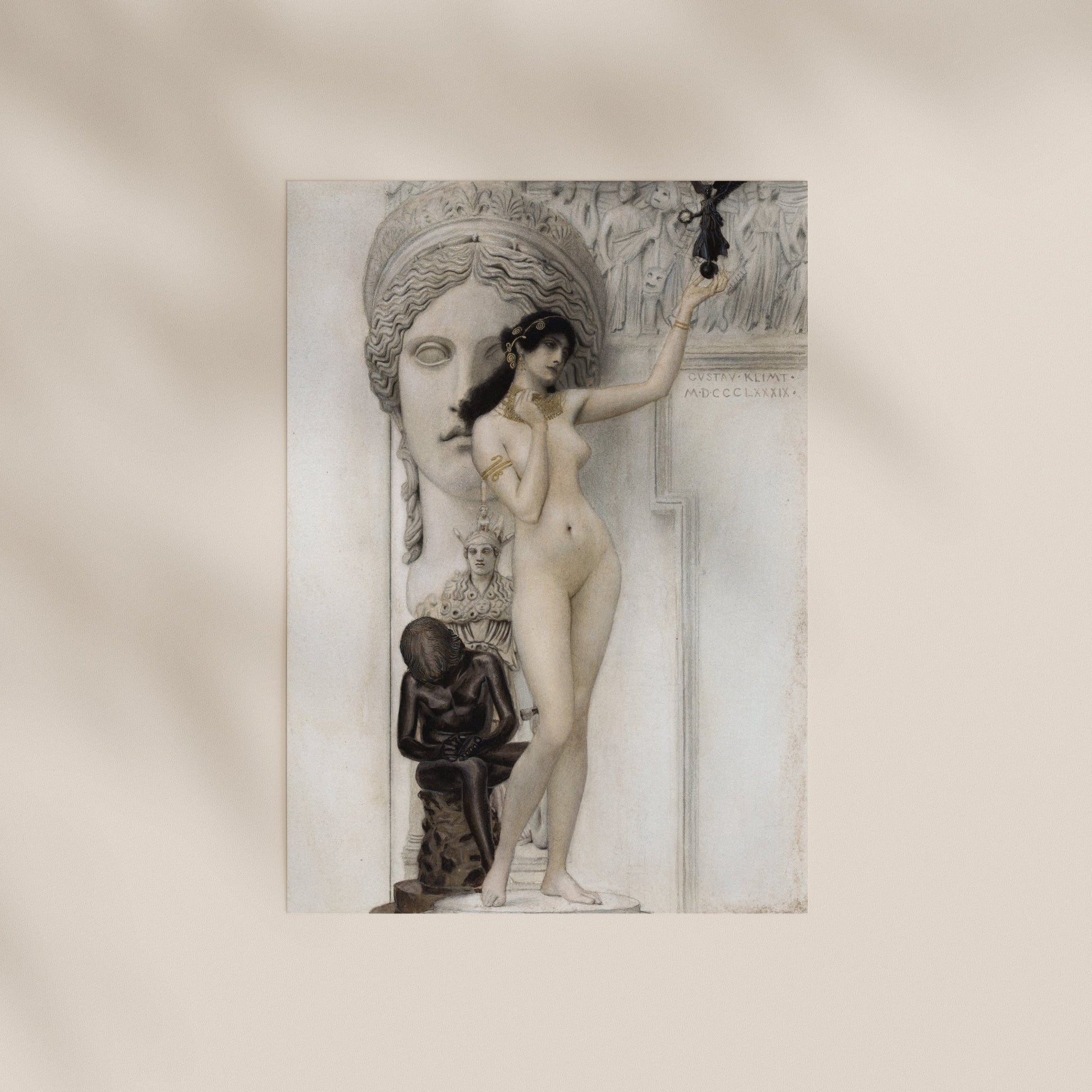 Gustav Klimt - Allegory Of Sculpture | Art Prints | Pathos Studio