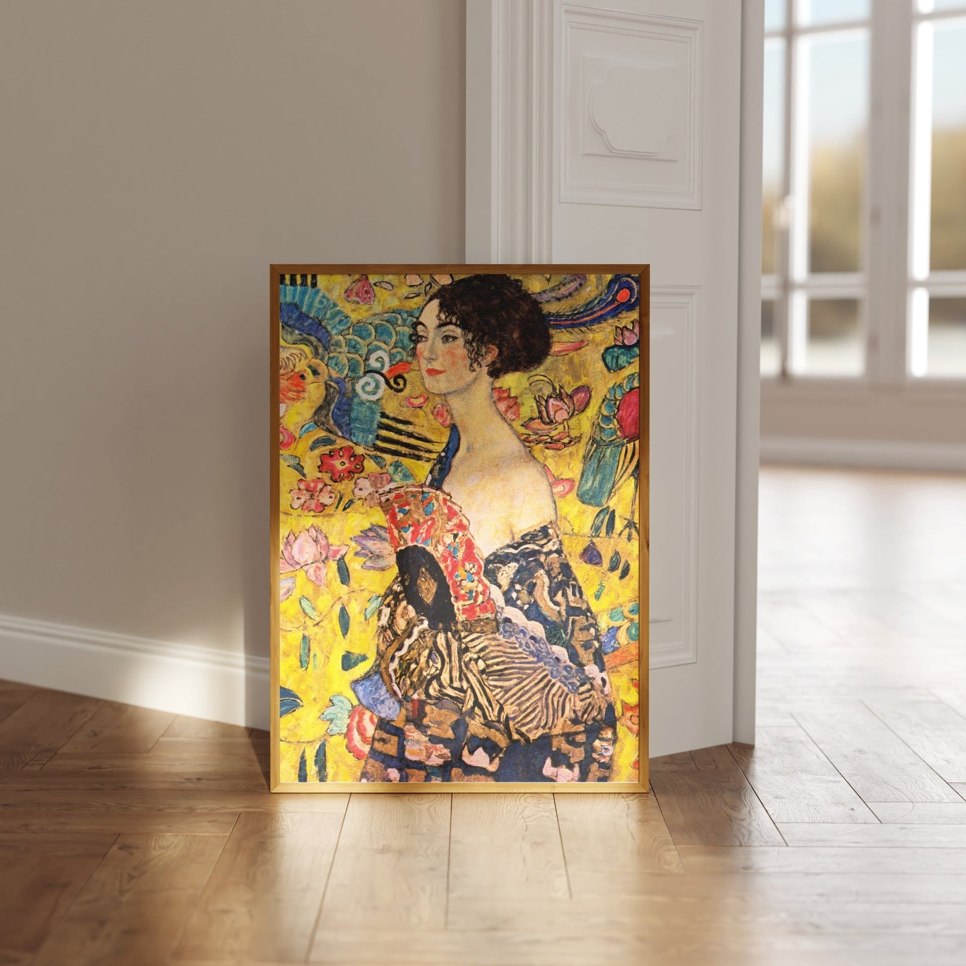 GUSTAV KLIMT - Lady With Fan (Dame Mit Fächer) - Pathos Studio - Art Prints