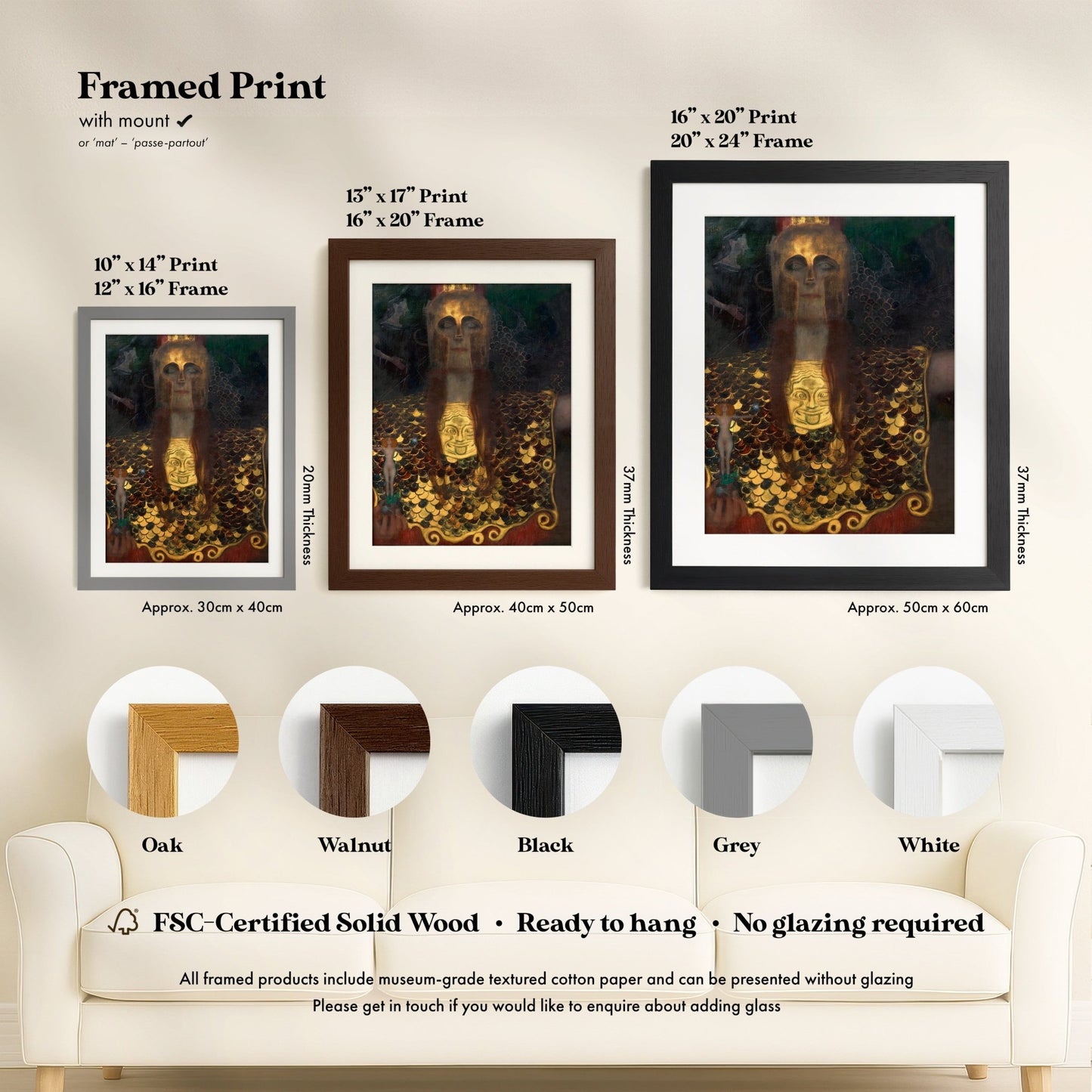 Gustav Klimt - Pallas Athena | Art Prints | Pathos Studio