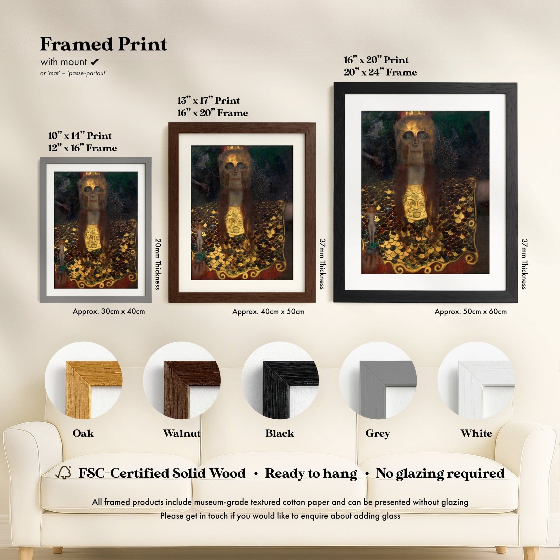 Gustav Klimt - Pallas Athena | Art Prints | Pathos Studio