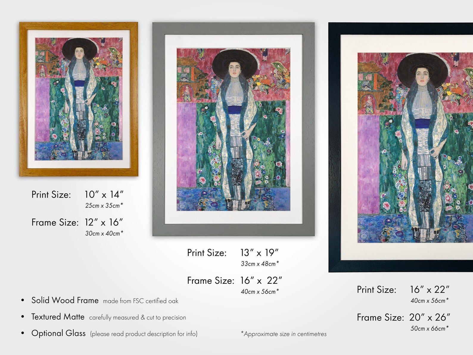 GUSTAV KLIMT - Portrait of Adele Bloch-Bauer - Pathos Studio -