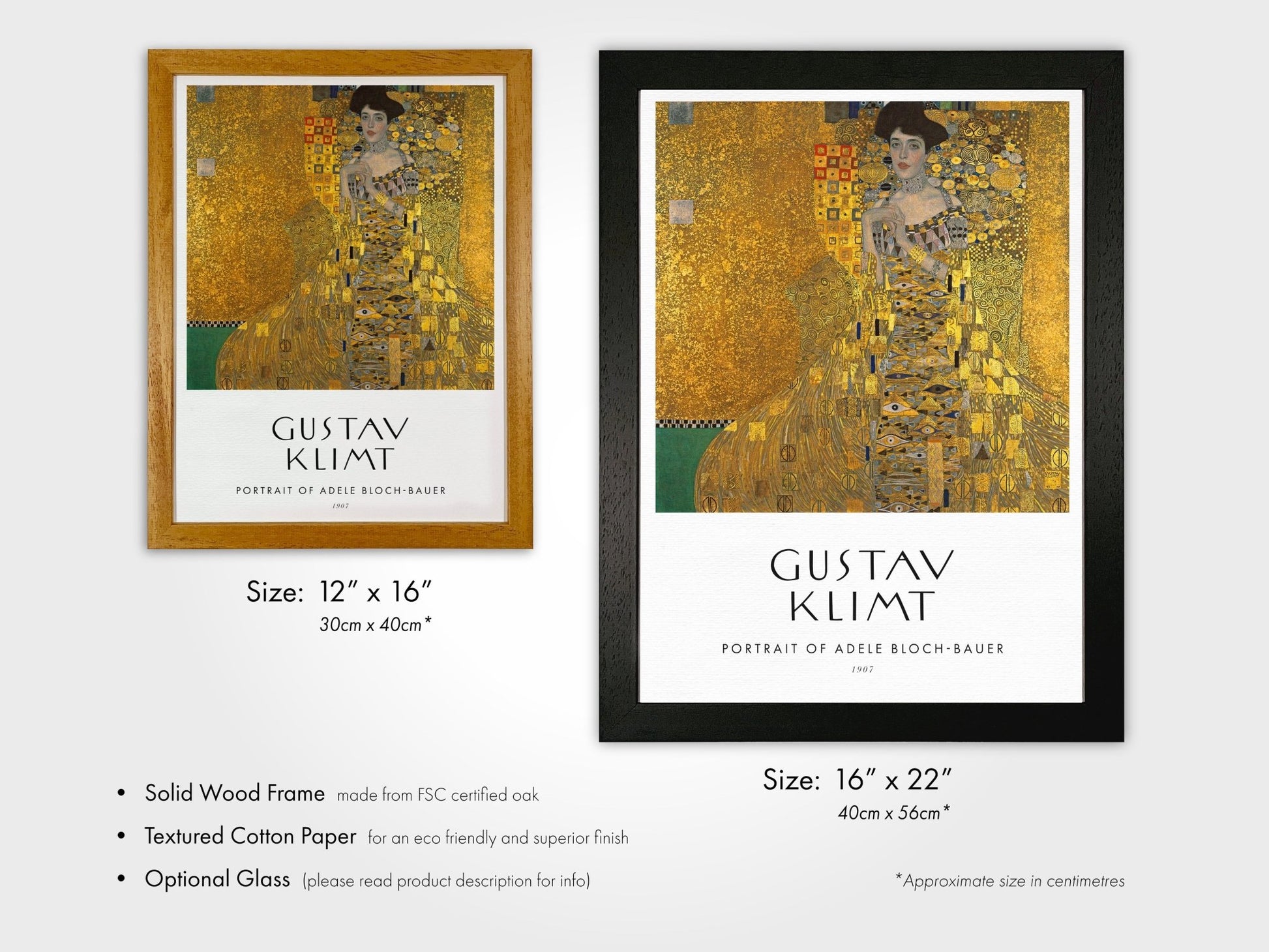 GUSTAV KLIMT - Portrait Of Adele Bloch - Bauer (Poster Style) - Pathos Studio - Art Prints