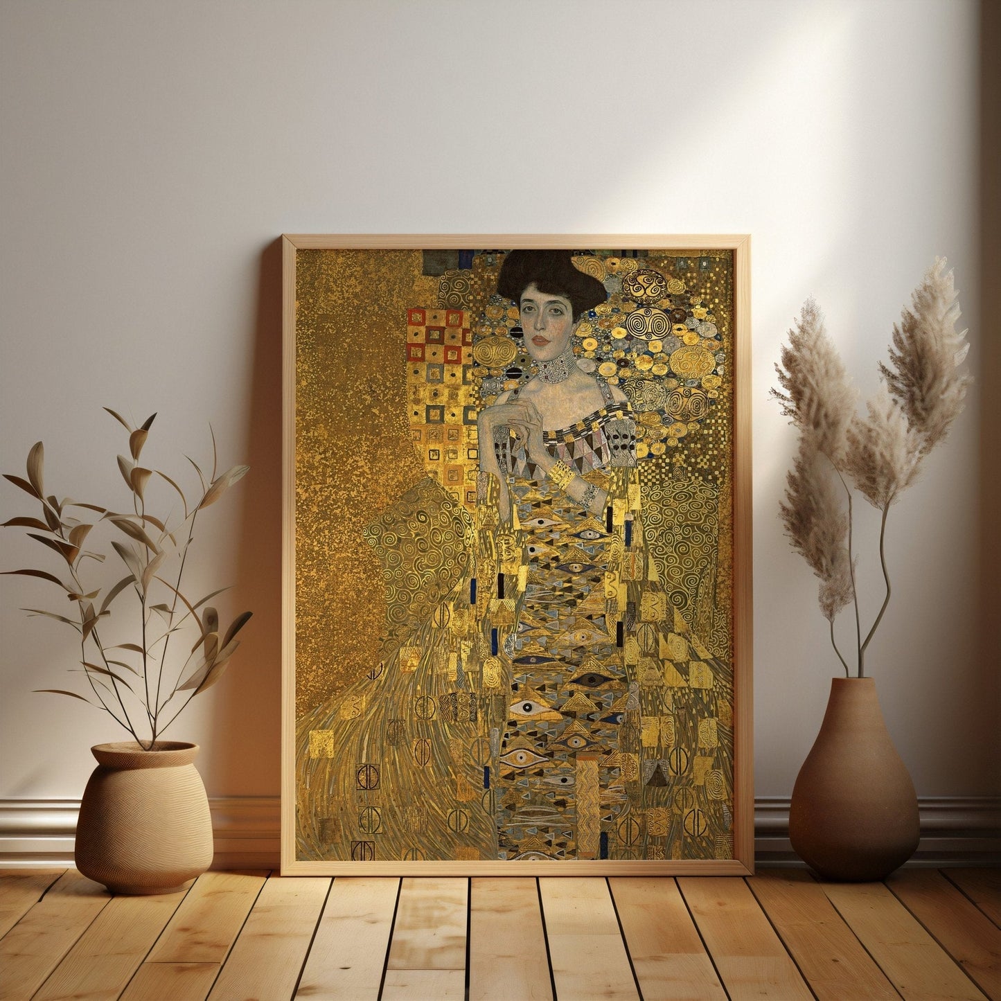 Gustav Klimt - Set Of 3 Gold Portrait Prints - Pathos Studio - Art Print Sets