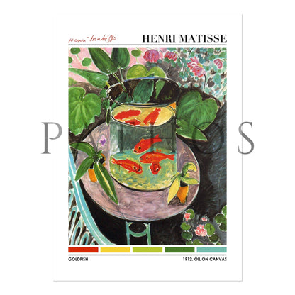 HENRI MATISSE - Goldfish (Color Palette Poster) - Pathos Studio - Art Prints