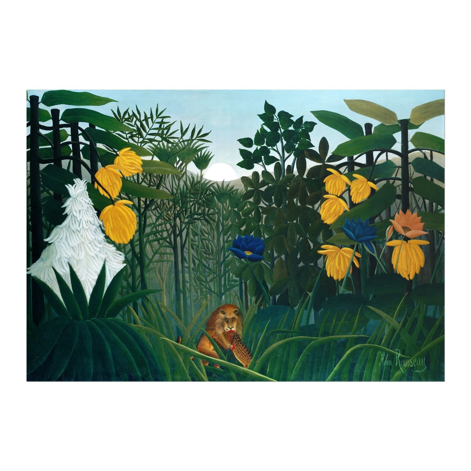 HENRI ROUSSEAU - The Repast Of The Lion - Pathos Studio - Art Prints