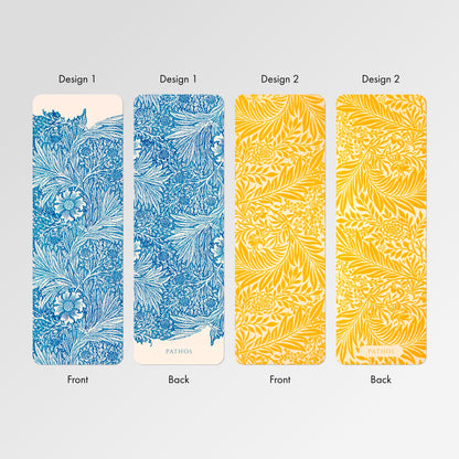 William Morris Bookmarks: Marigold / Larkspur