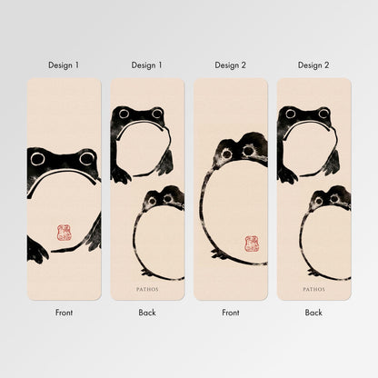 Japanese Bookmarks: Frogs by Matsumoto Hoji - Pathos Studio - Bookmarks